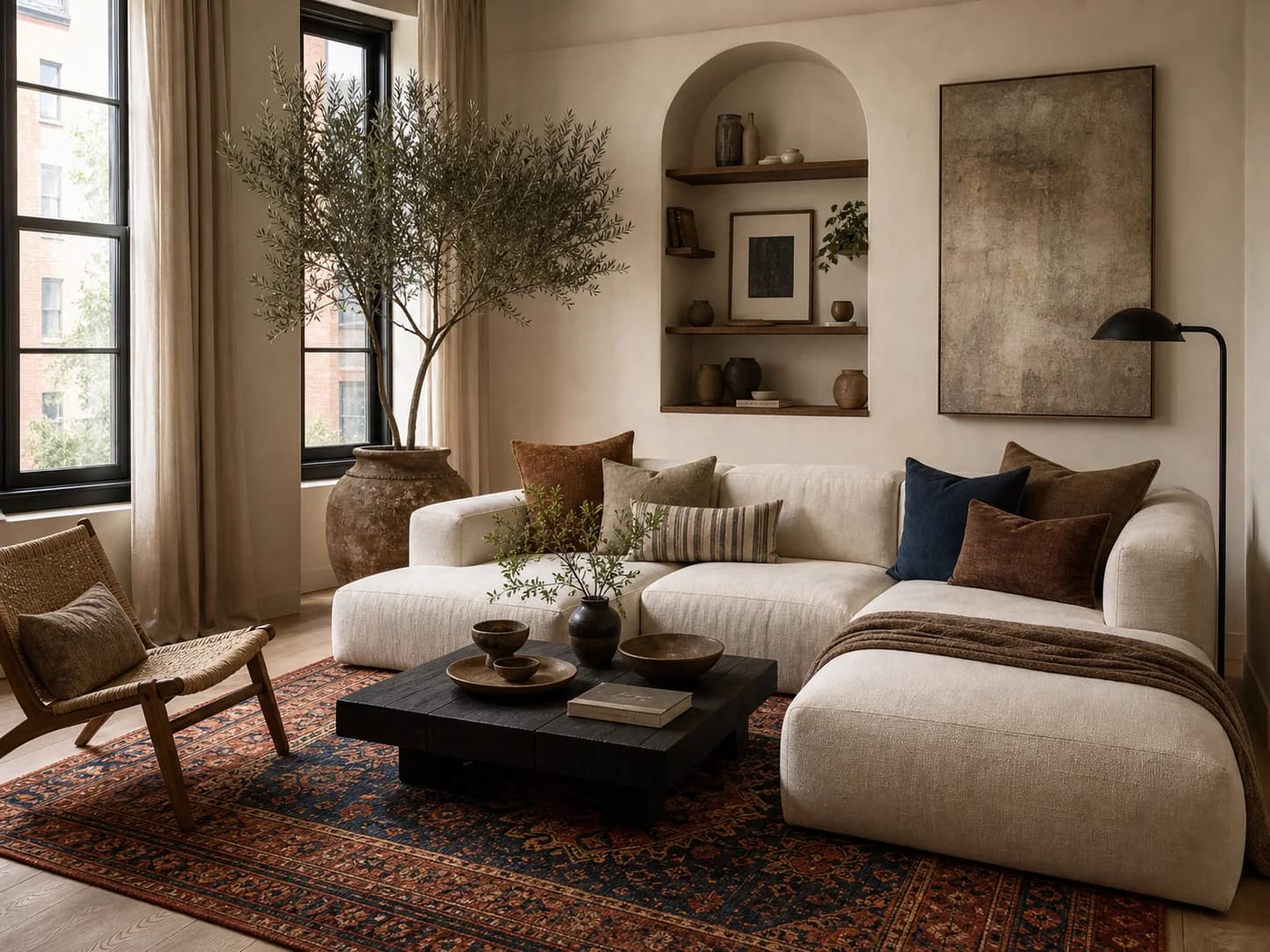 Bohemian Modern living room design — living rooms