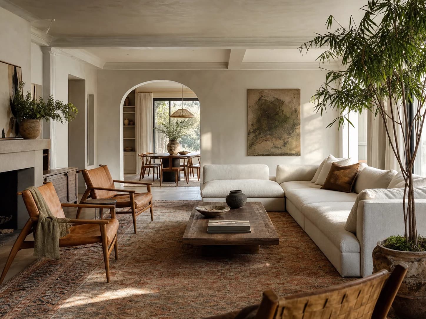 Bohemian Modern living room design — living rooms