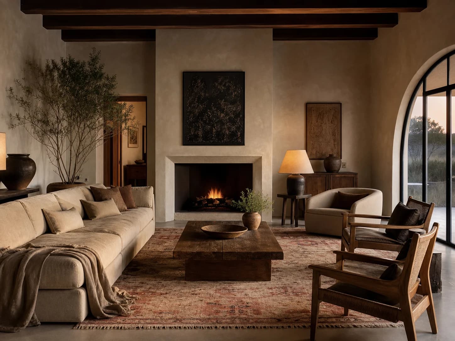 Bohemian Modern living room design — living rooms