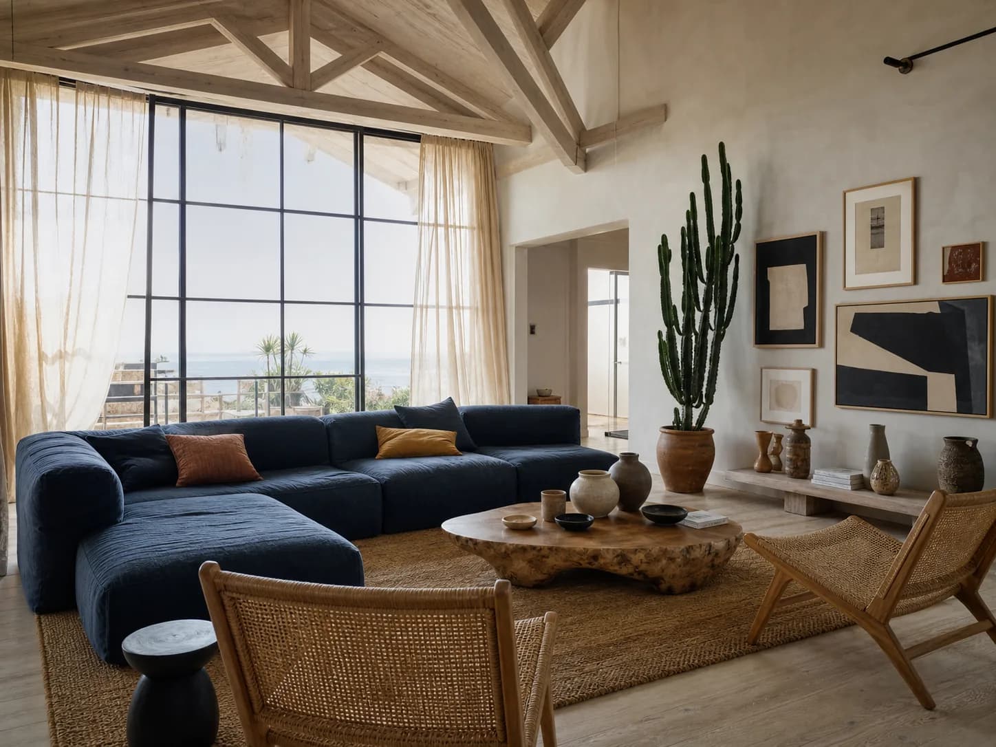 Bohemian Modern living room design — living rooms