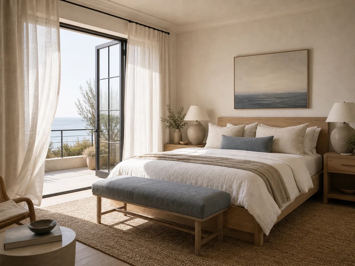 Coastal Calm bedroom design — bedrooms