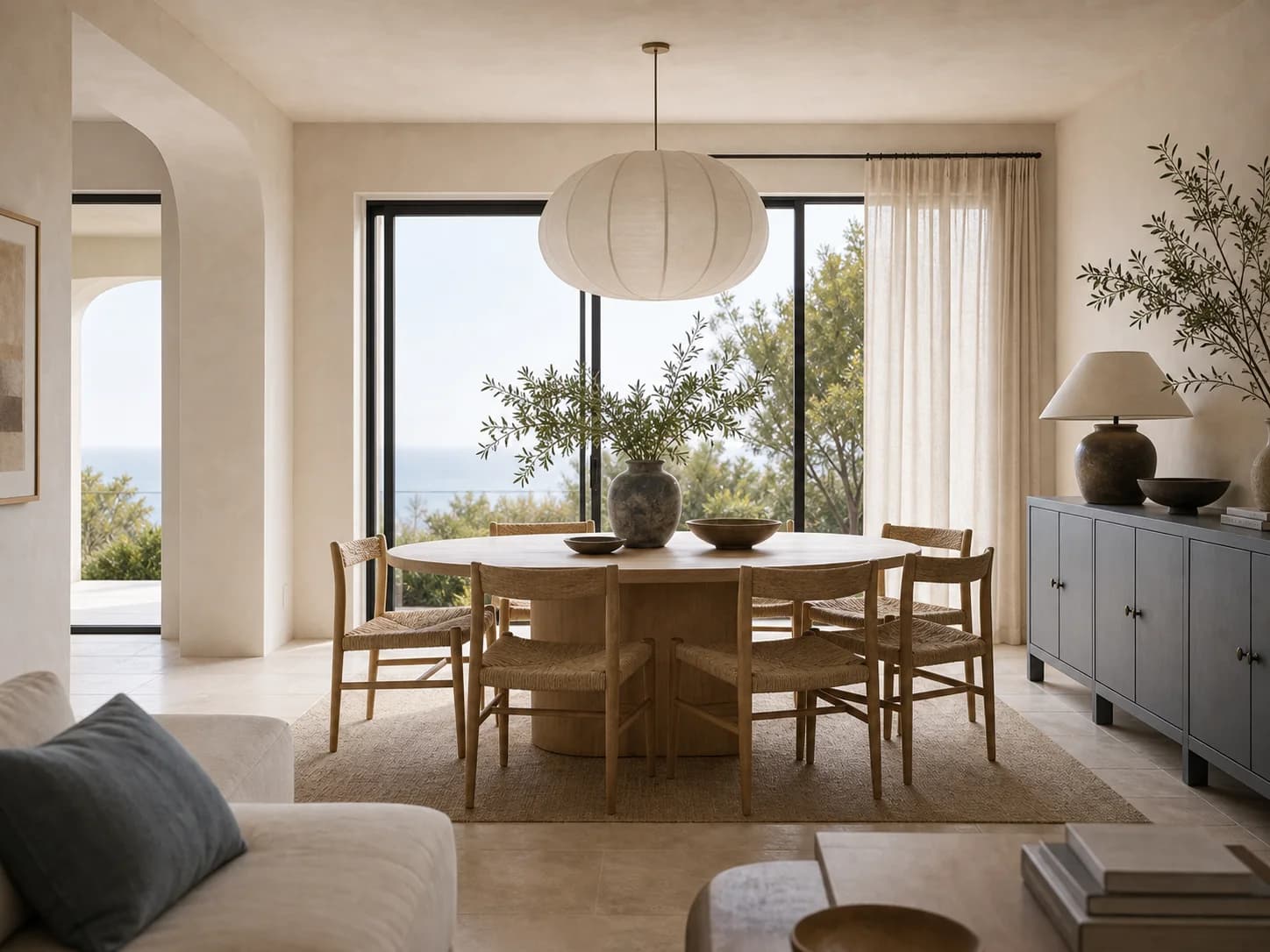 Coastal Contemporary dining room design — dining rooms