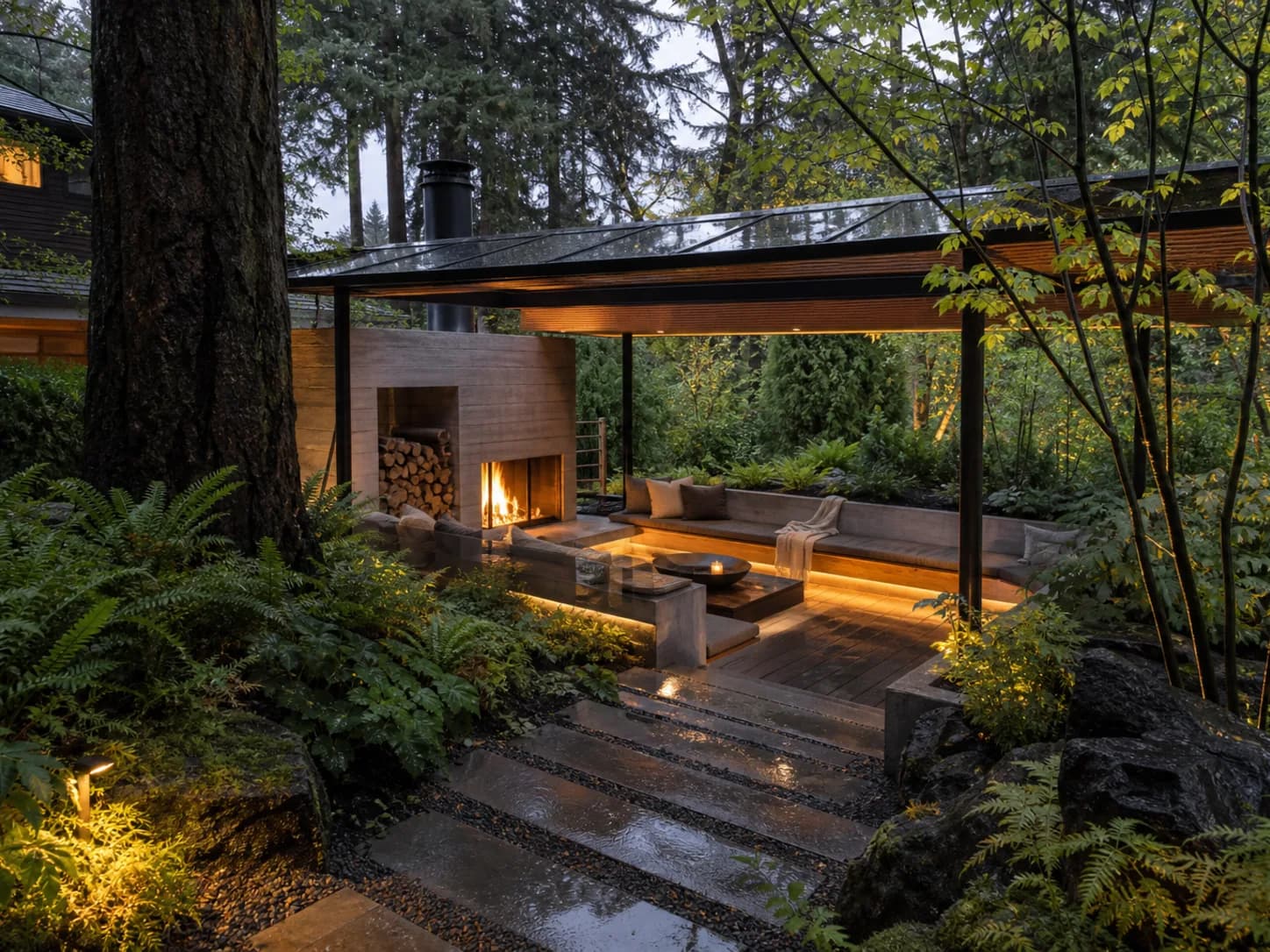 Contemporary Outdoor Room Garden design inspiration