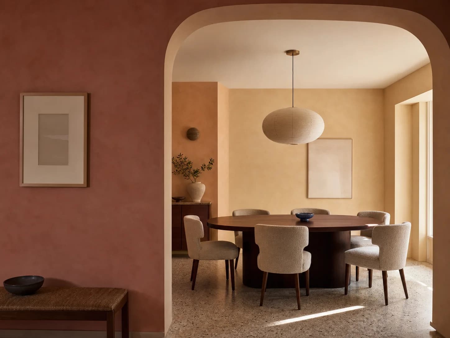 Gradient Layering dining room design — dining rooms