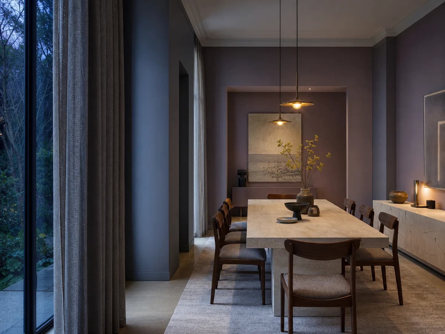 Gradient Layering dining room design — dining rooms
