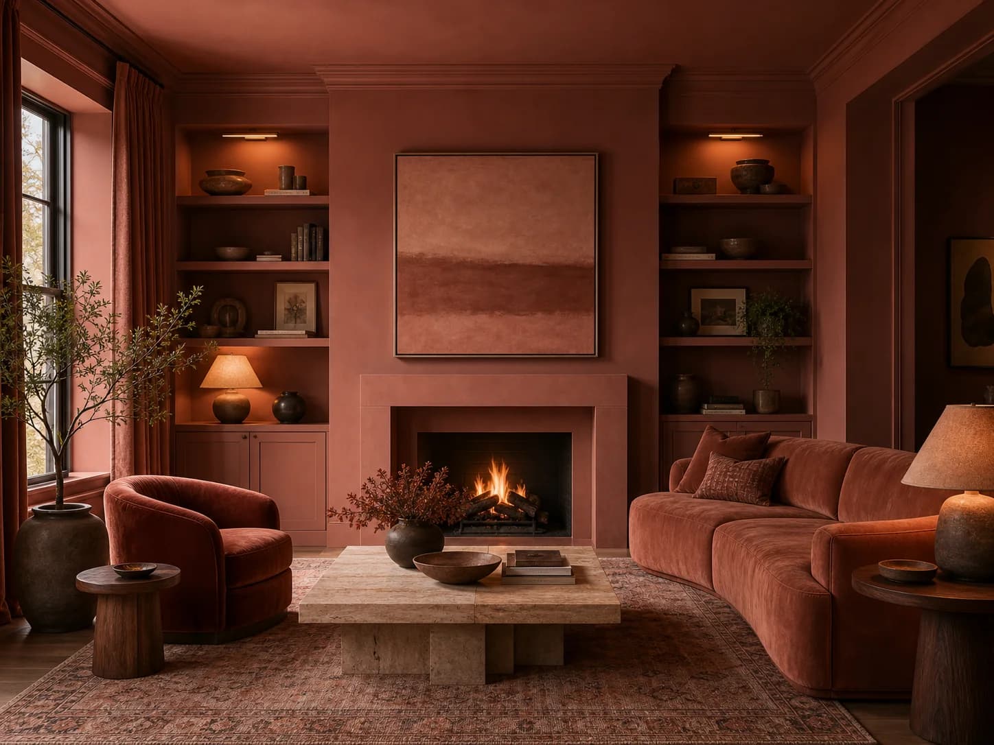 Hue-Drenched Living Room design inspiration