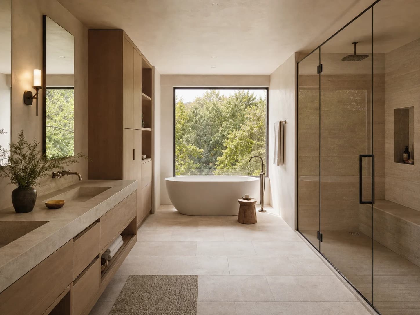 Japandi bathroom design — bathrooms