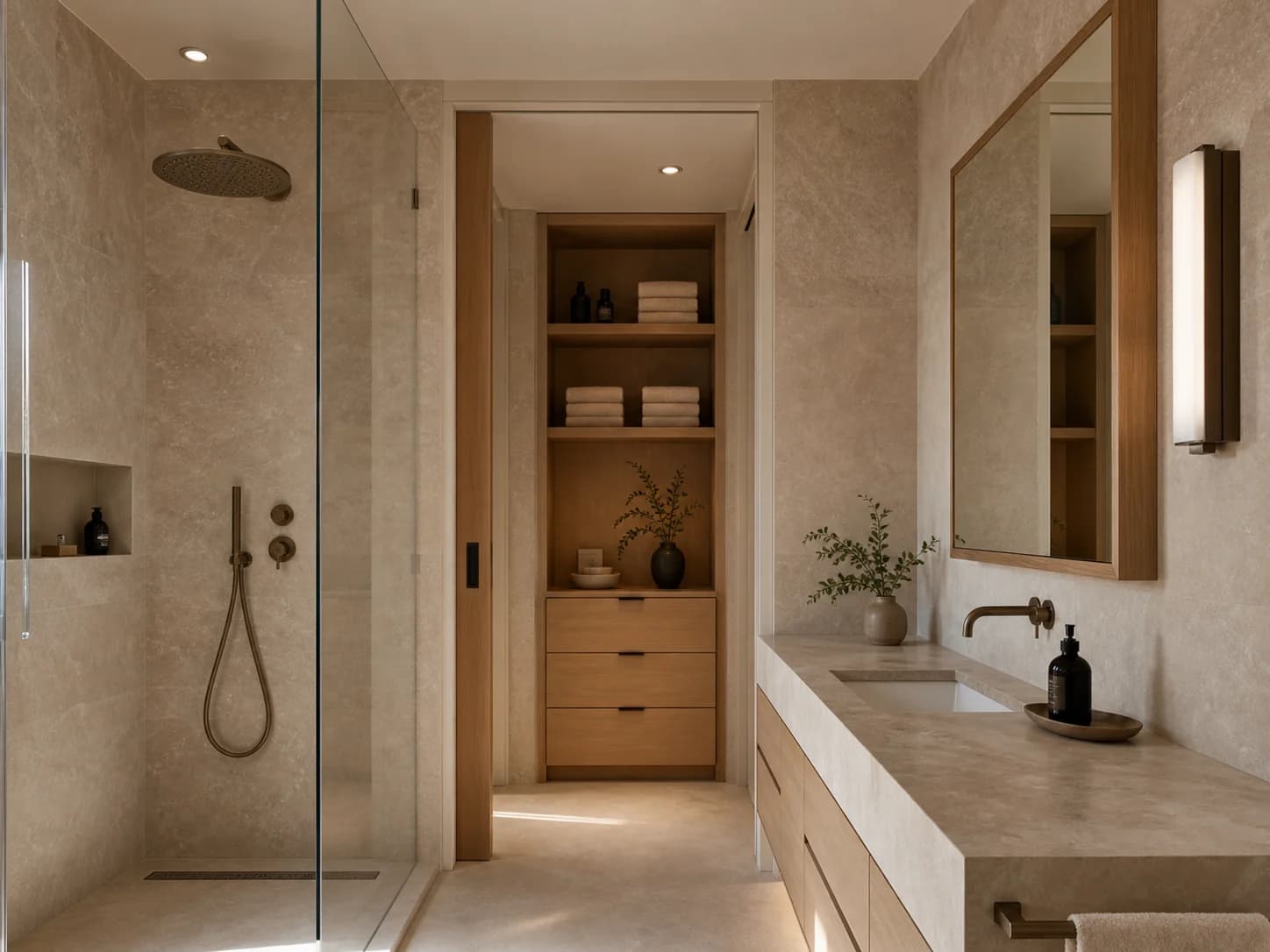 Japandi bathroom design — bathrooms