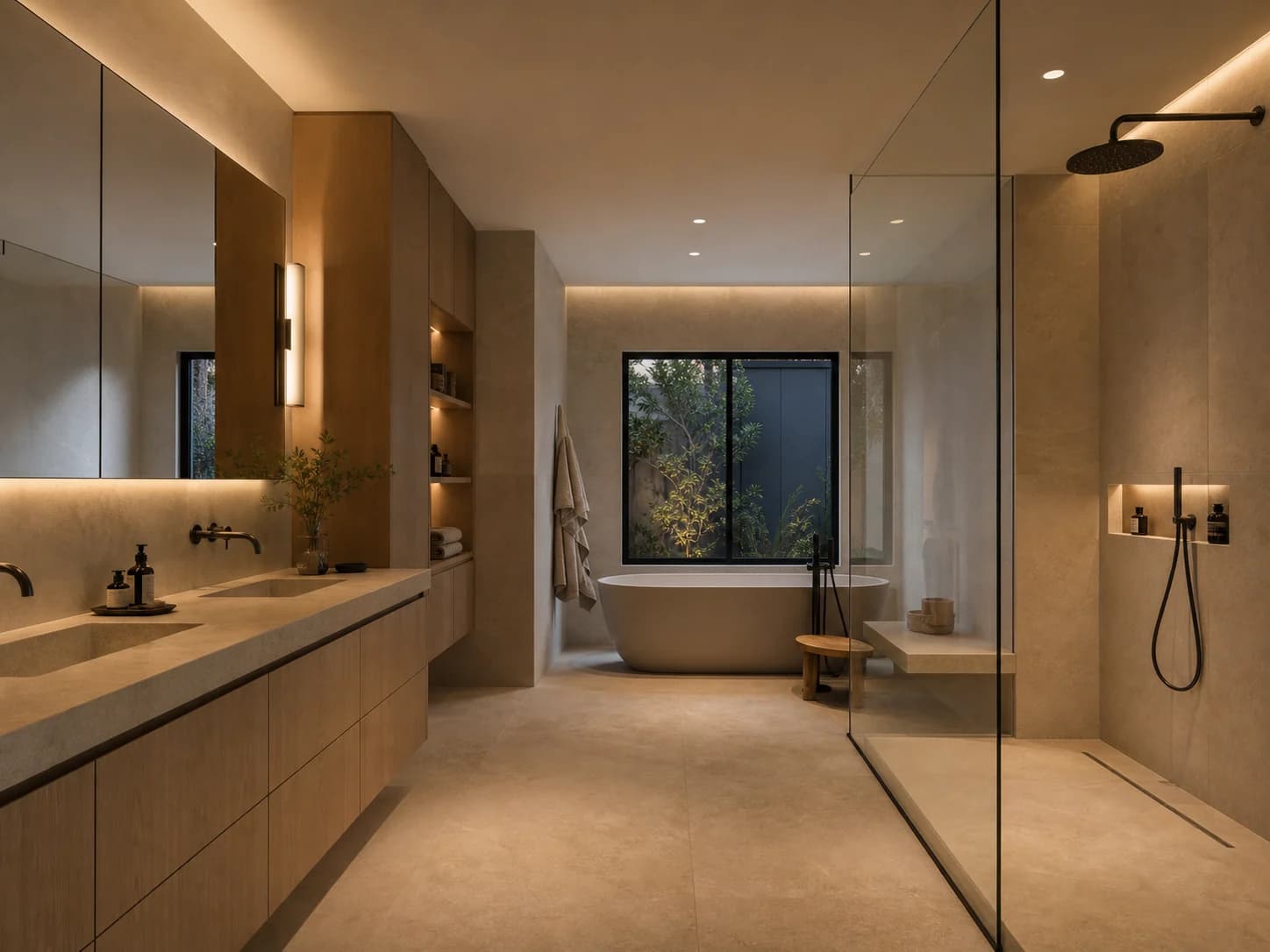 Japandi bathroom design — bathrooms