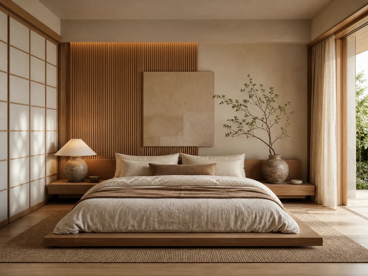 Japandi Bedroom design inspiration