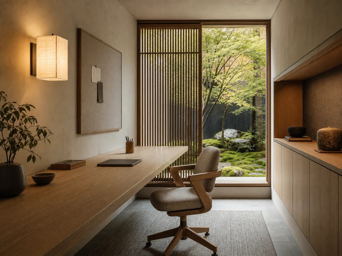 Japandi home office design — home offices