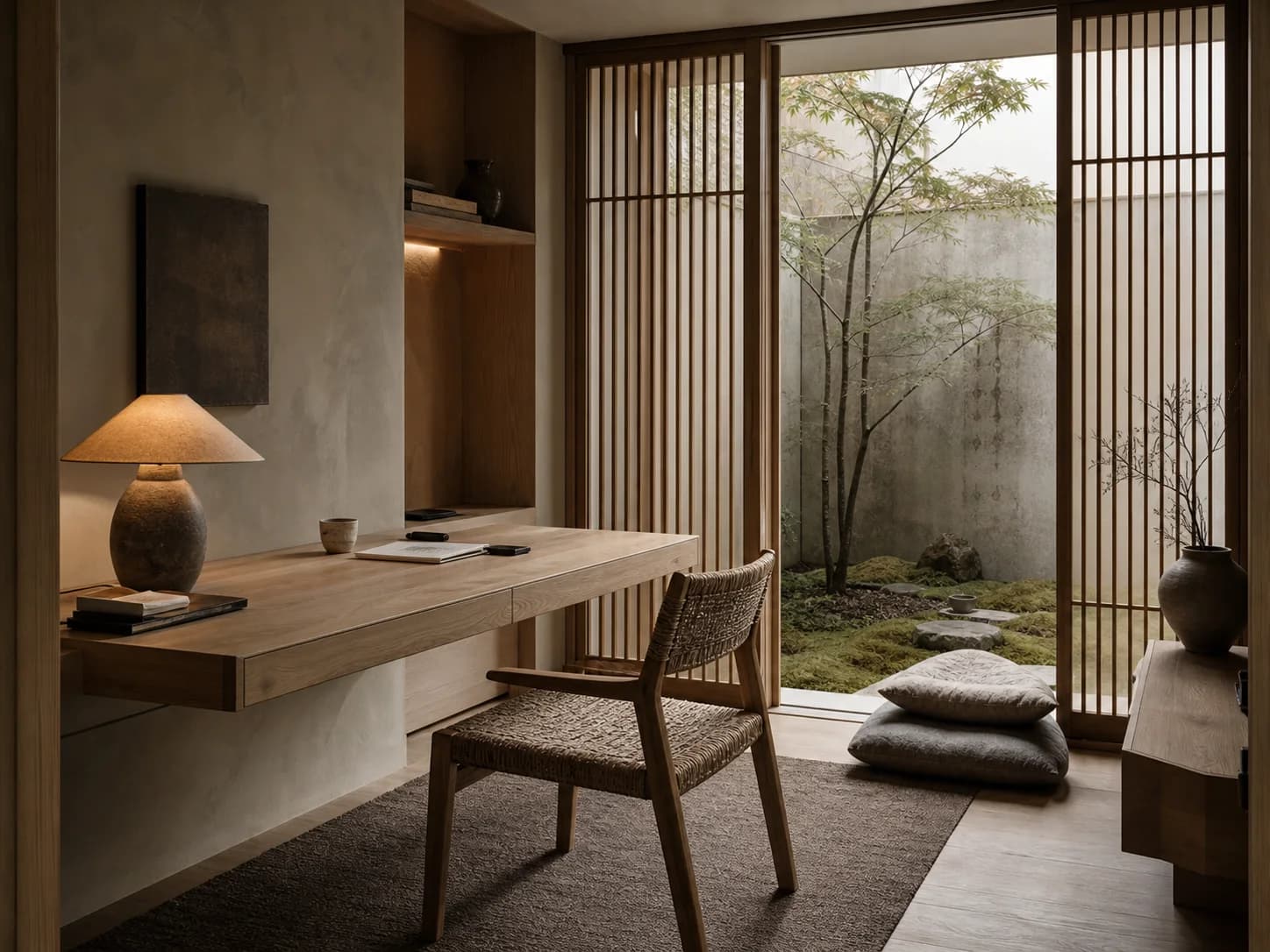 Japandi home office design — home offices