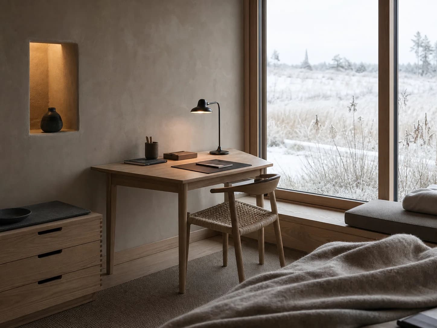 Japandi home office design — home offices
