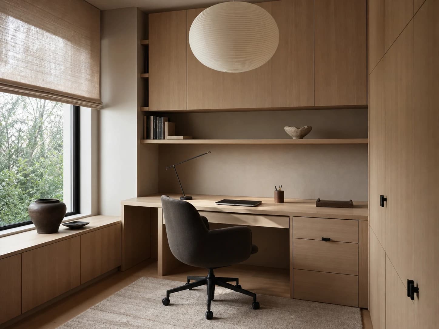 Japandi Home Office design inspiration