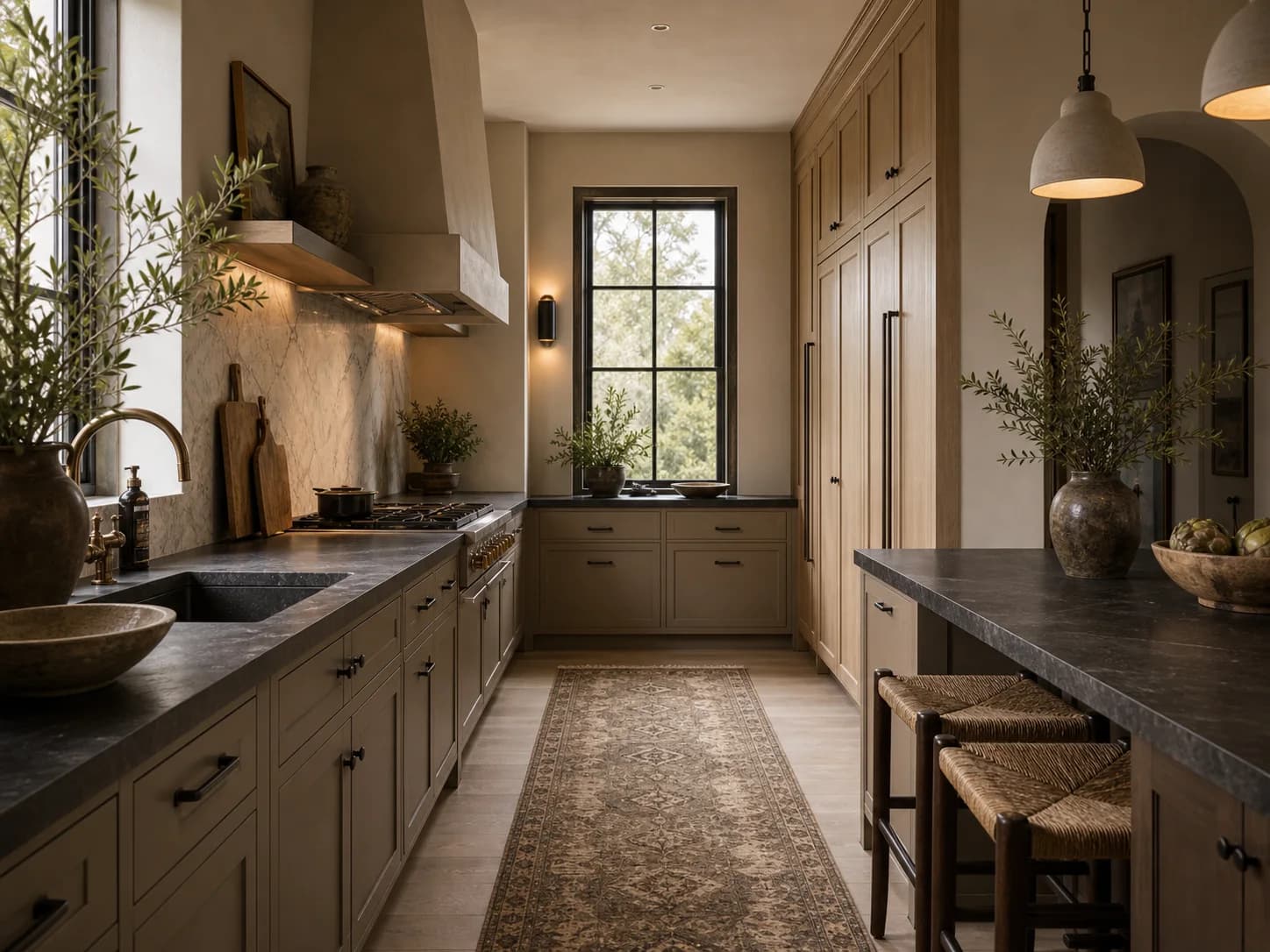 Layered Contrast kitchen design — kitchens