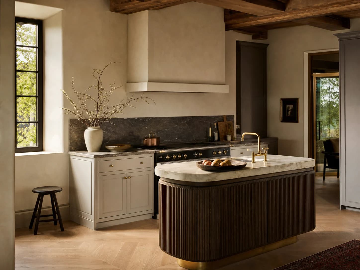 Layered Contrast kitchen design — kitchens