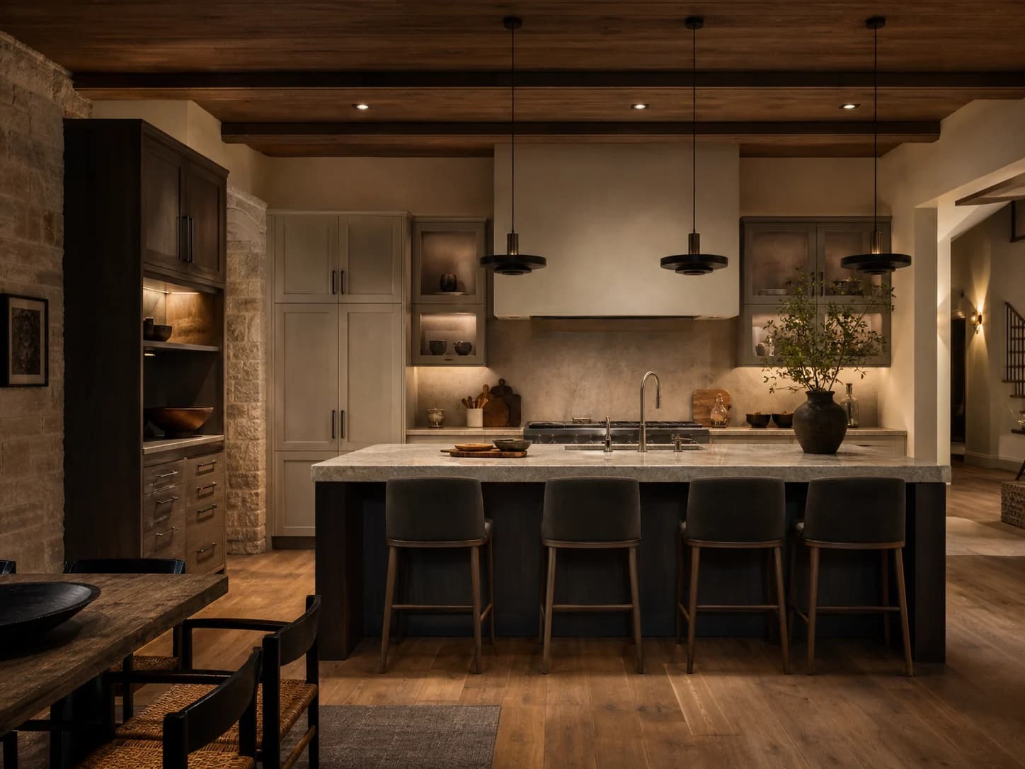 Layered Contrast kitchen design — kitchens