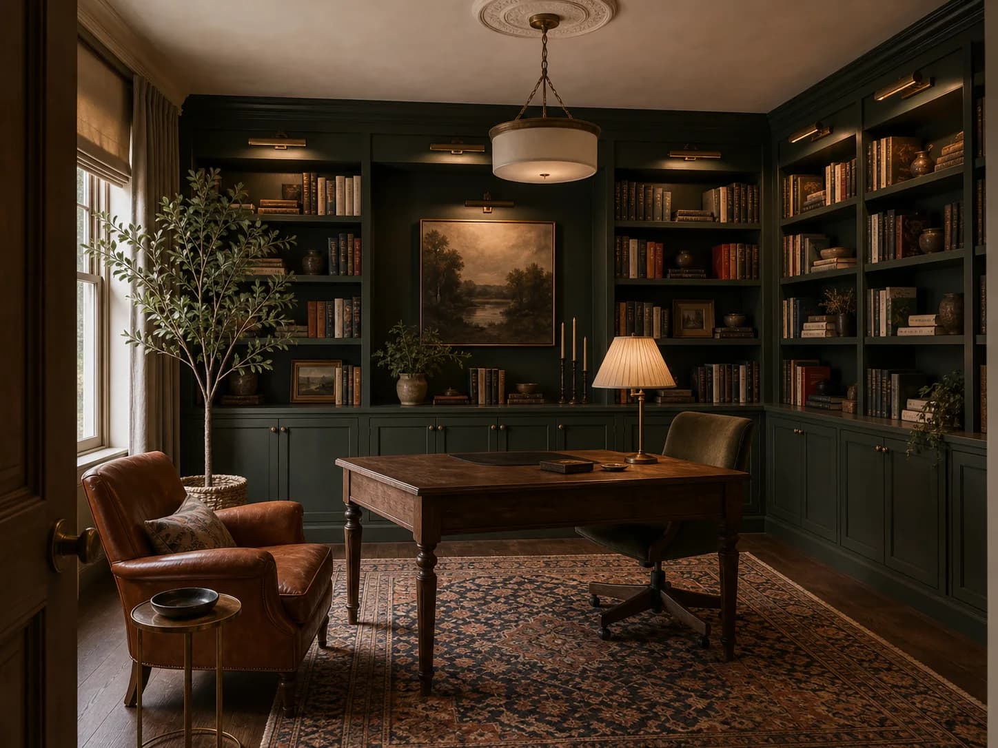 Library Workroom home office design — home offices
