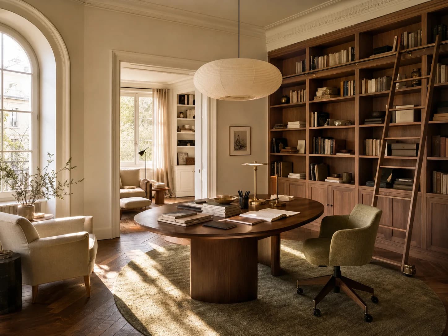 Library Workroom home office design — home offices