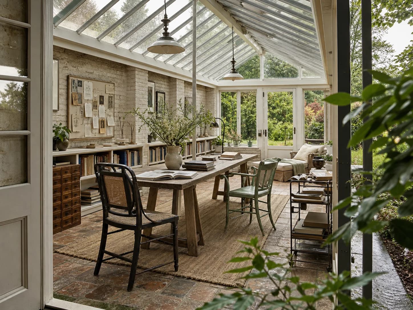 Library Workroom home office design — home offices