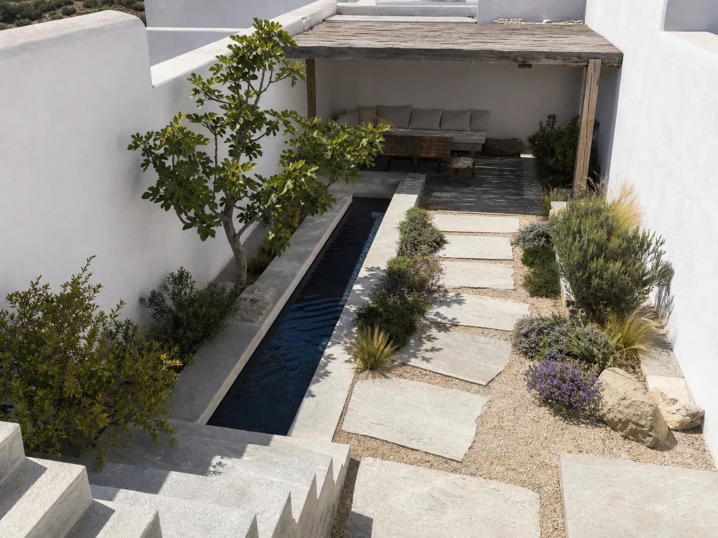 Mediterranean Courtyard garden design — gardens