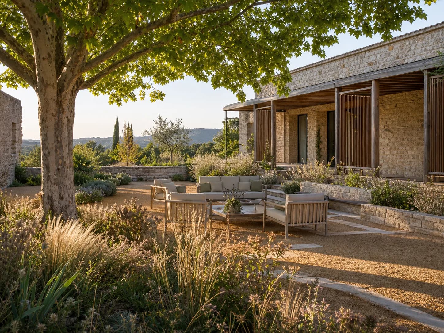 Mediterranean Courtyard garden design — gardens