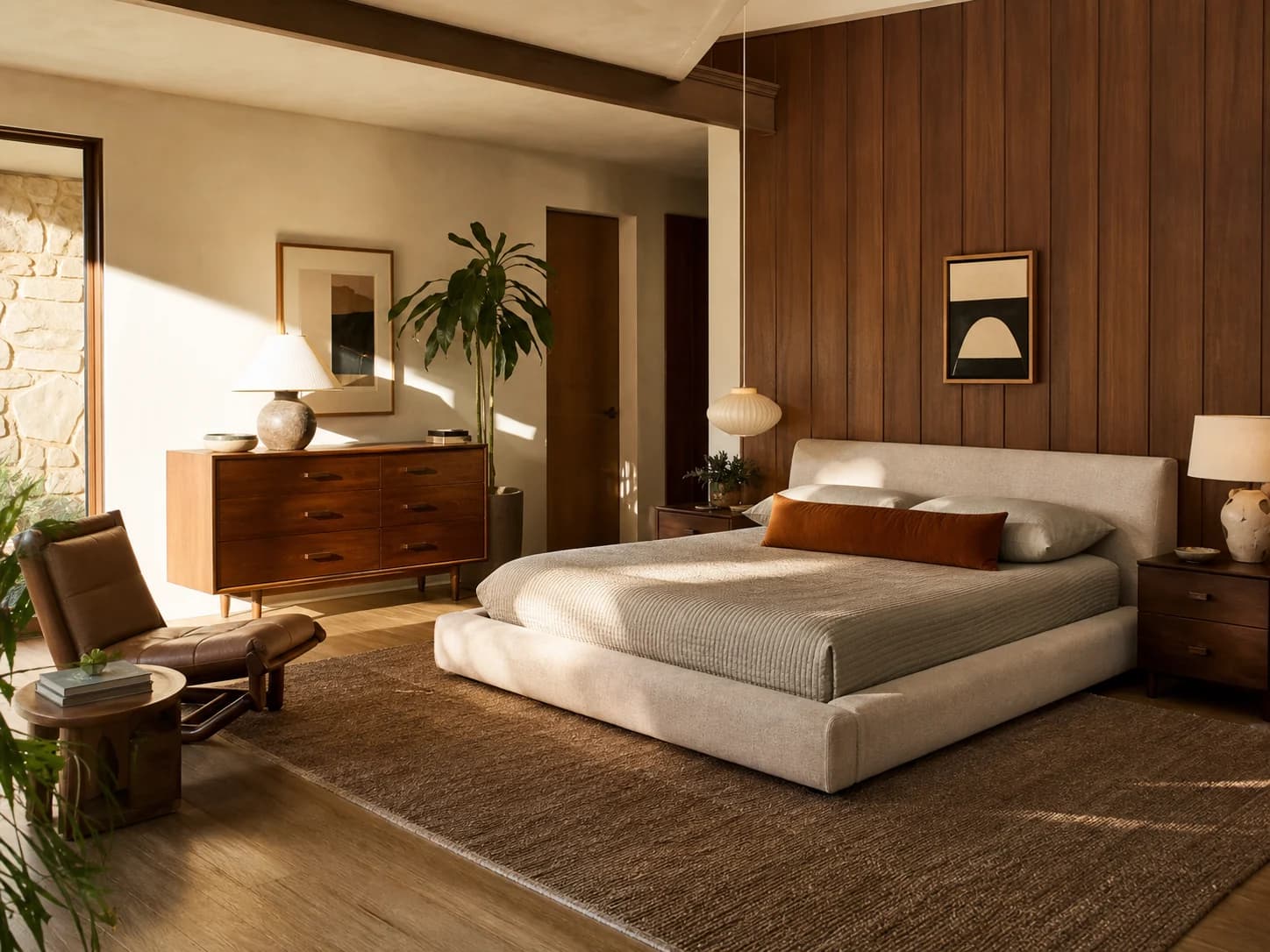 Midcentury Modern bedroom design — bedrooms