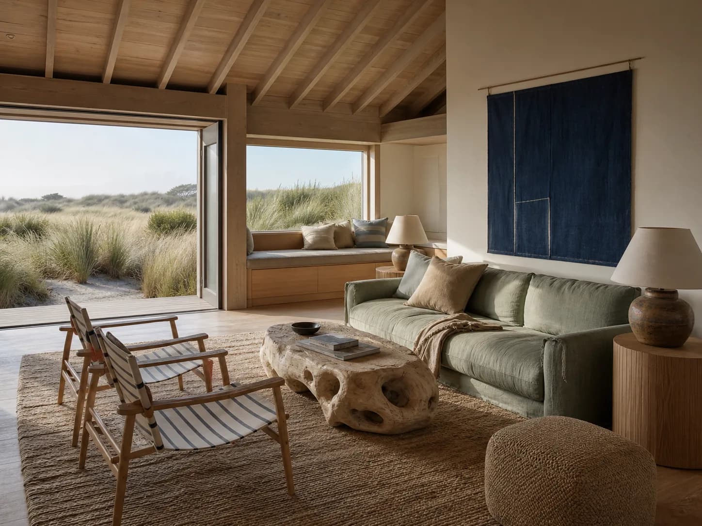 Modern Coastal living room design — living rooms