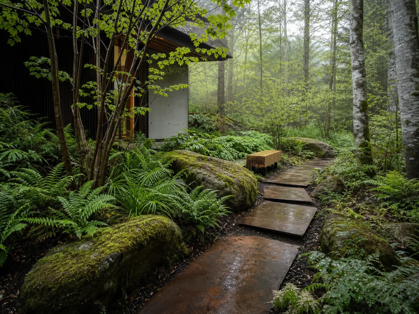 Modern Woodland Garden design inspiration