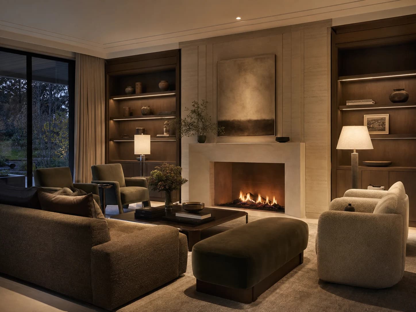 Quiet Luxury living room design — living rooms