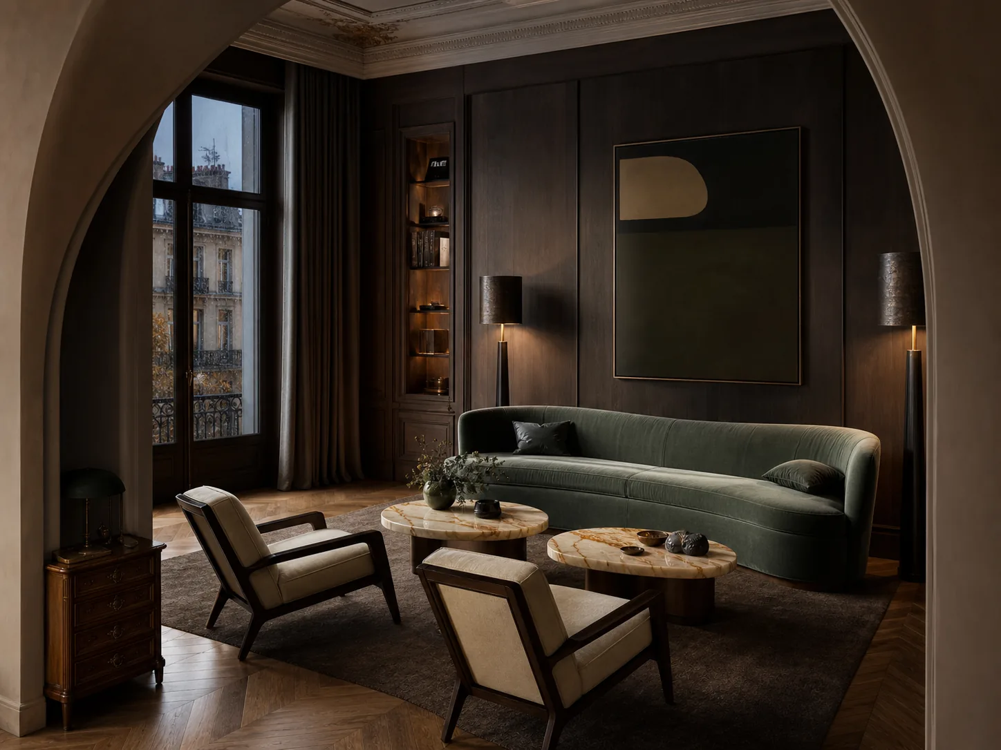 Quiet Luxury living room design — living rooms