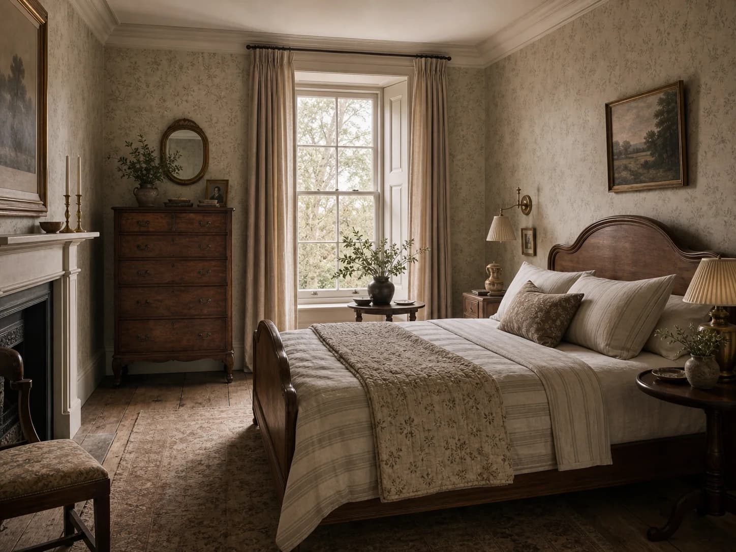 Romantic Heritage Bedroom design inspiration