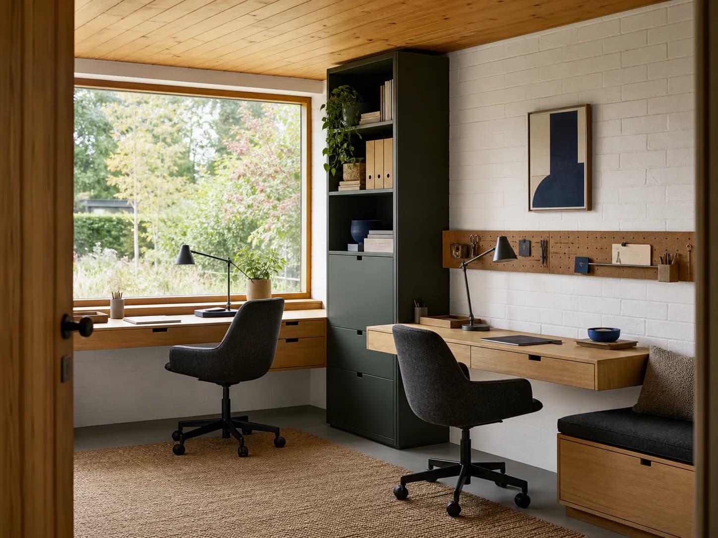 Scandinavian home office design — home offices