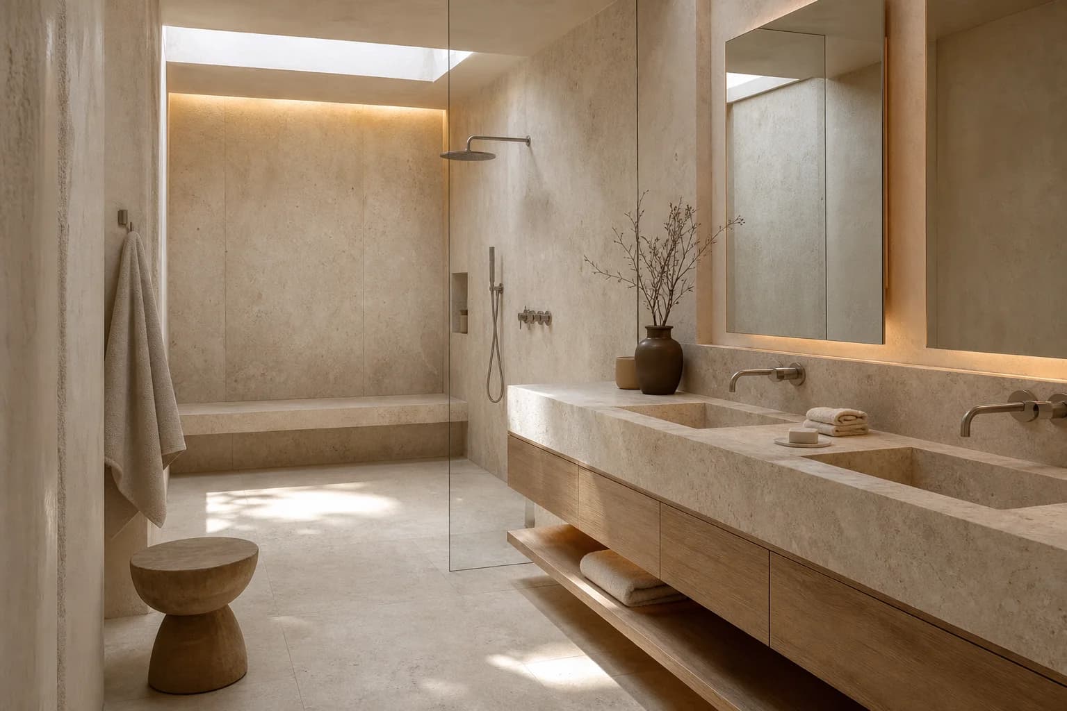 Spa Minimalist bathroom design — bathrooms