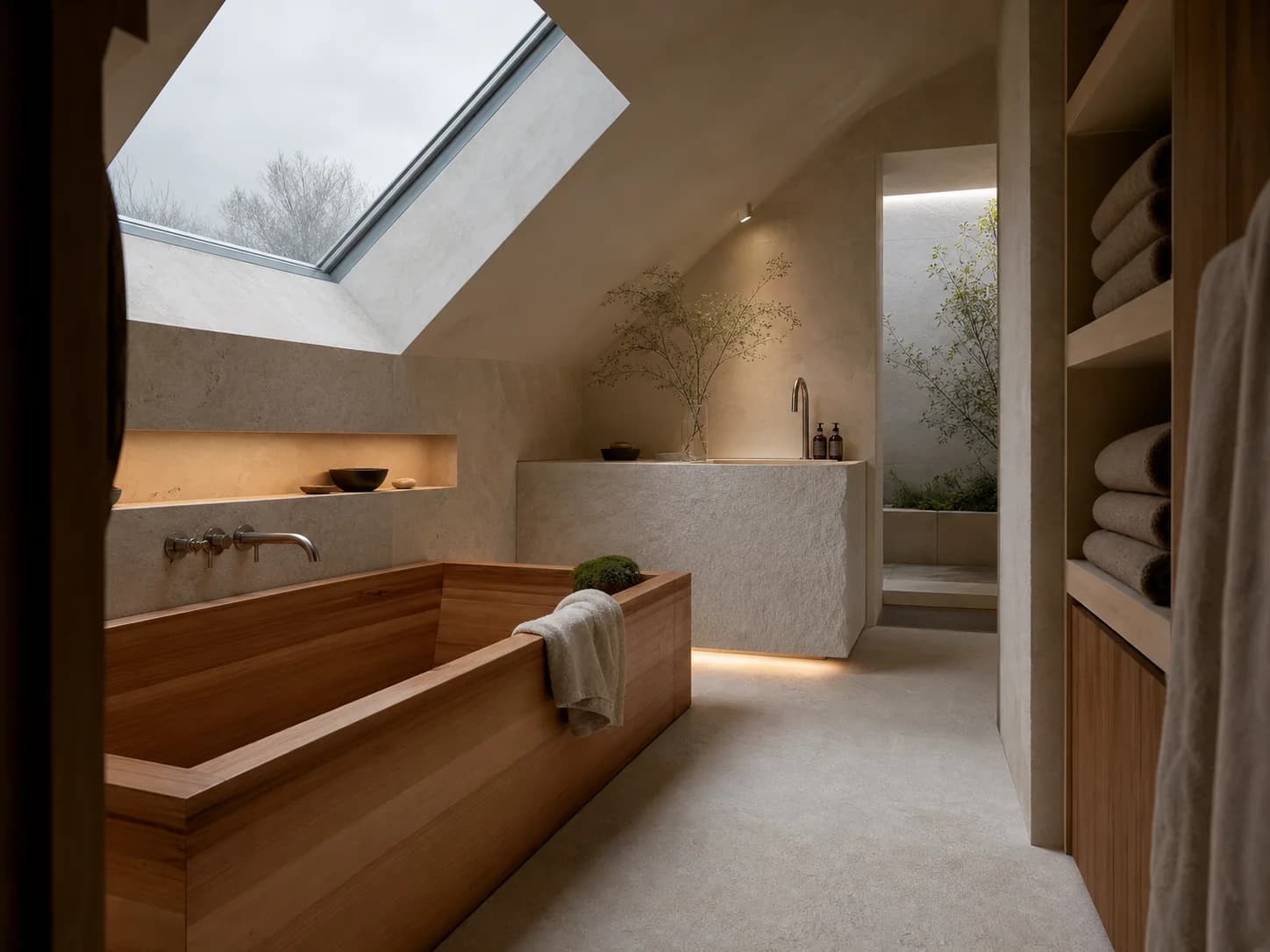 Spa Minimalist bathroom design — bathrooms