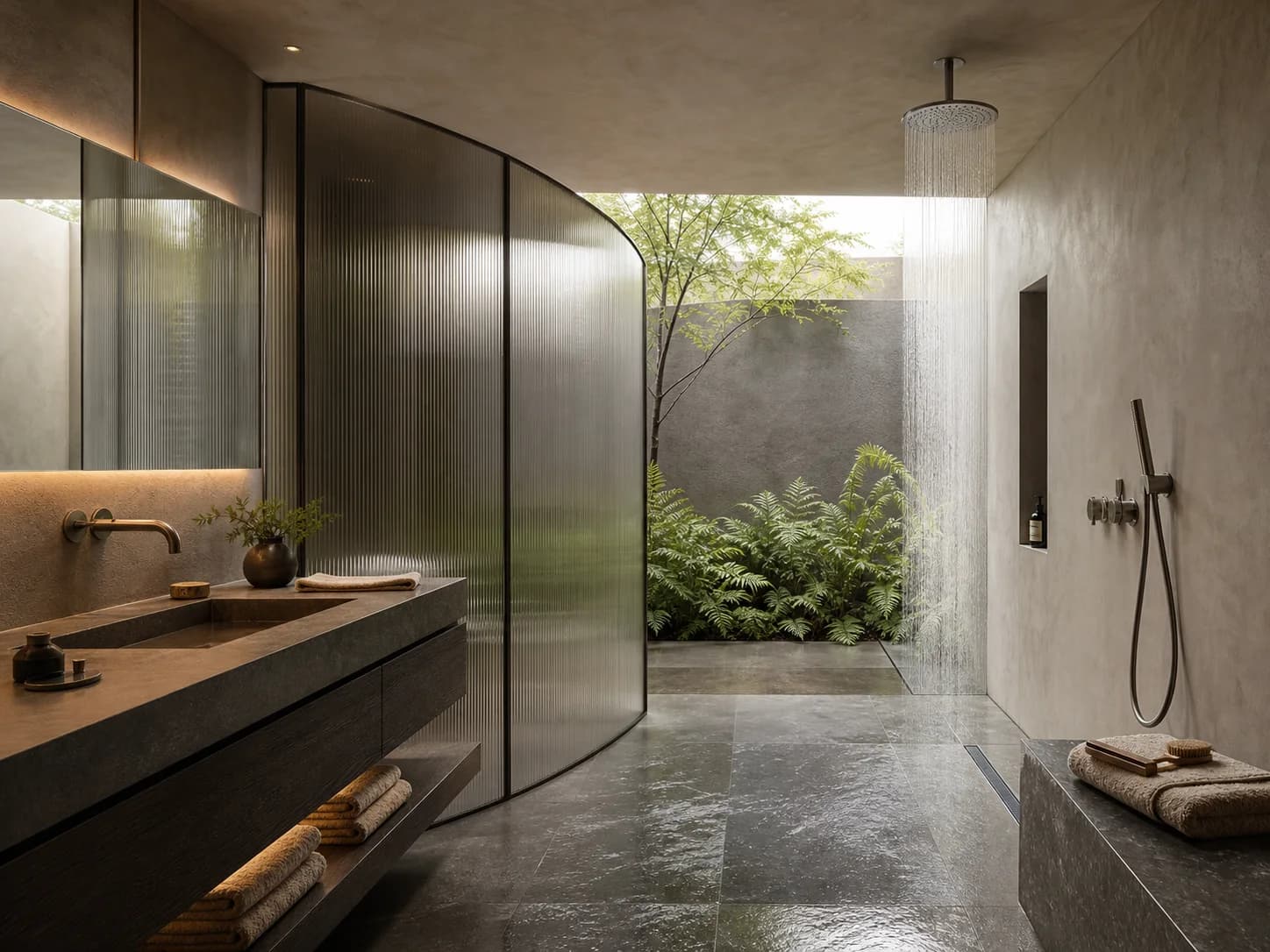 Spa Minimalist bathroom design — bathrooms