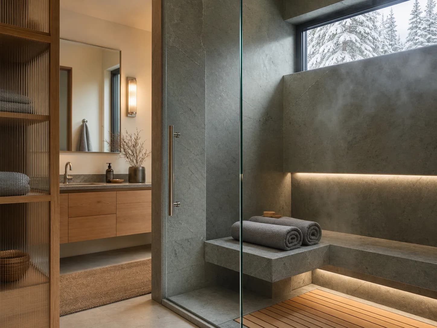 Spa Minimalist bathroom design — bathrooms