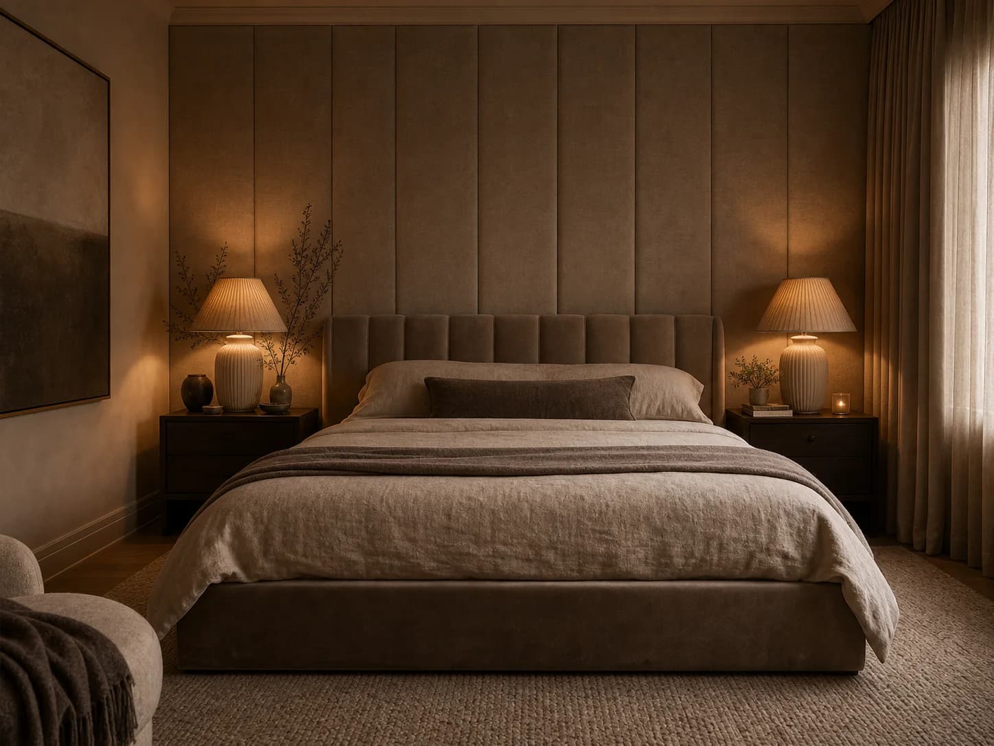 Textile Cocoon bedroom design — bedrooms