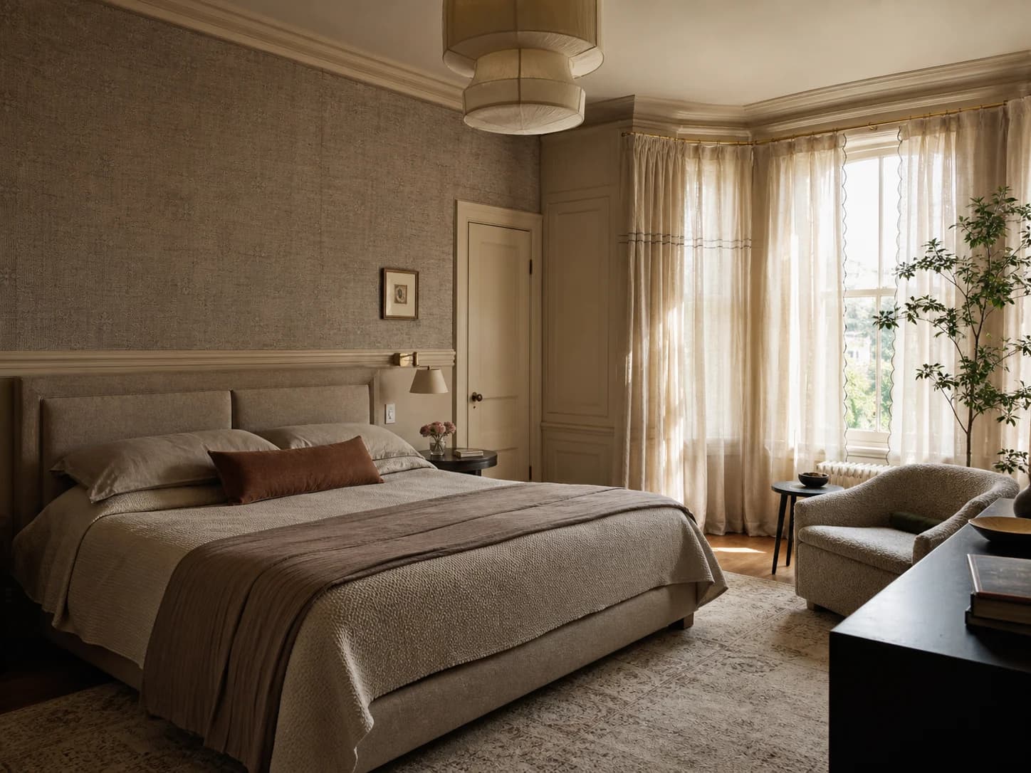 Textile Cocoon bedroom design — bedrooms