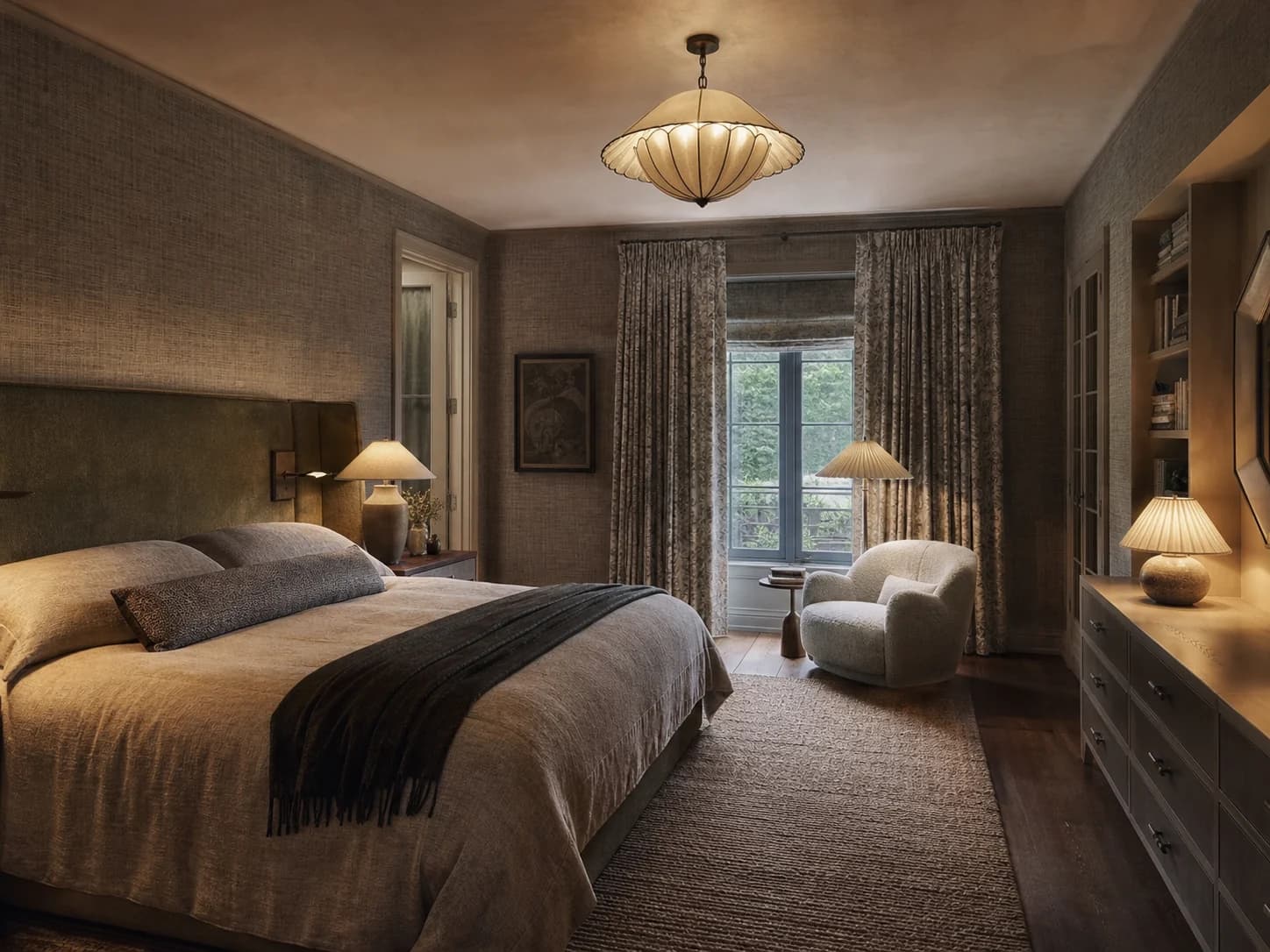 Textile Cocoon bedroom design — bedrooms
