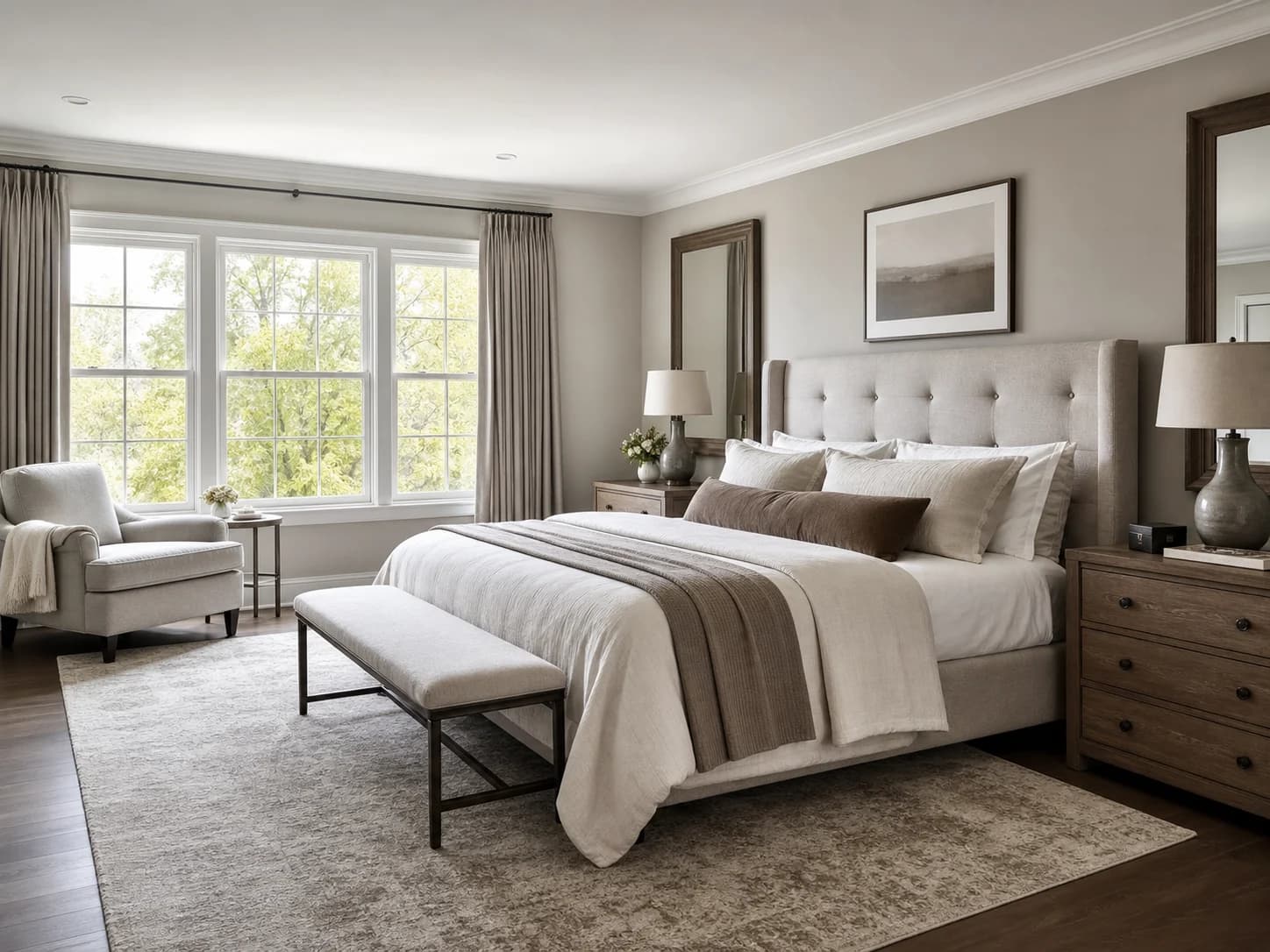 Transitional Bedroom design inspiration
