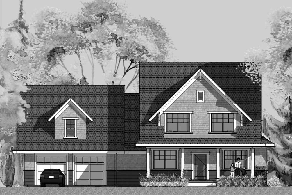 Home elevation before AI exterior visualization