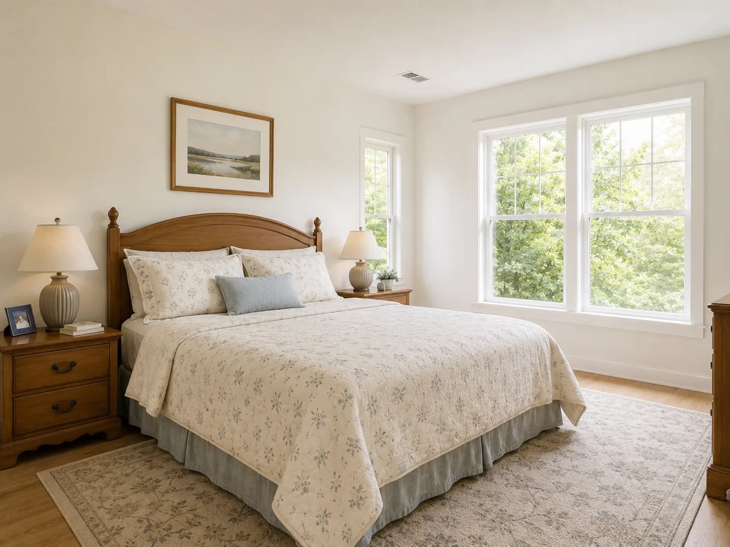 Bedroom before AI interior design