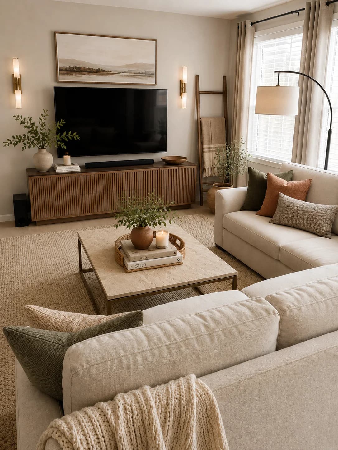 Living Rooms after AI interior design