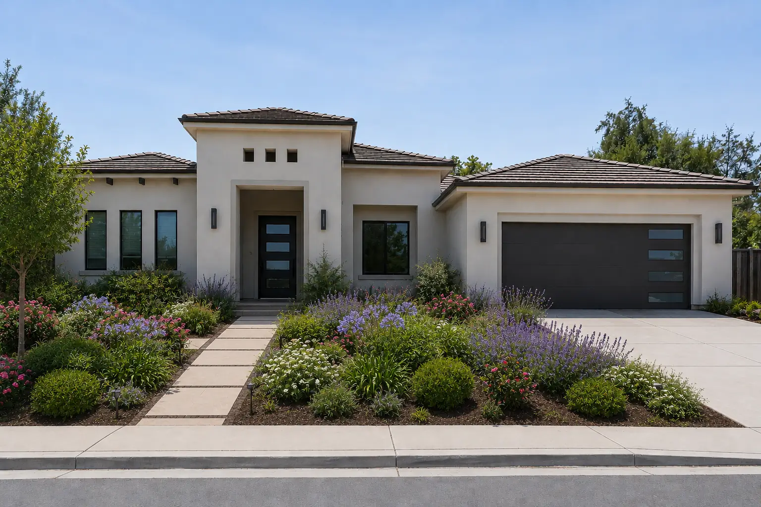 Flower Beds AI landscape design preview