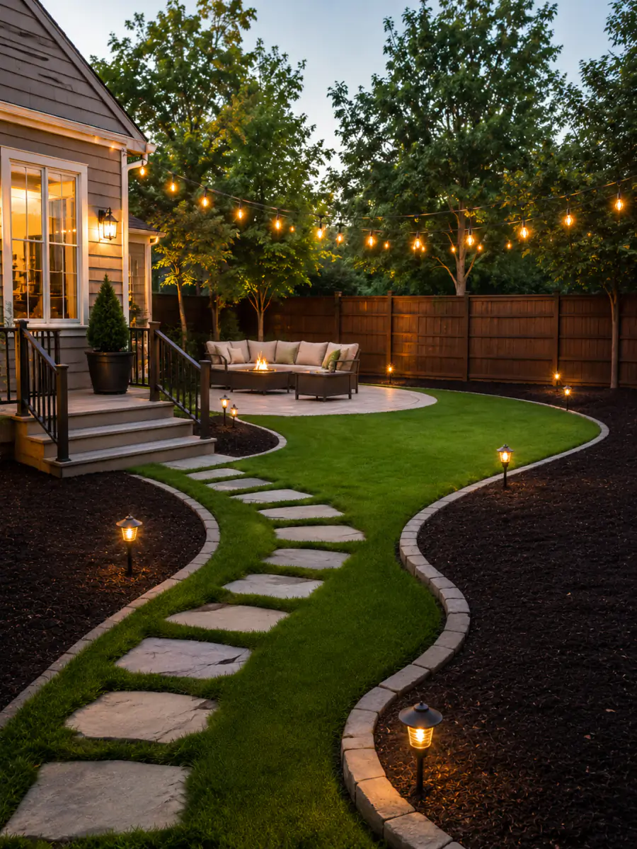 Garden Beds before AI landscape design