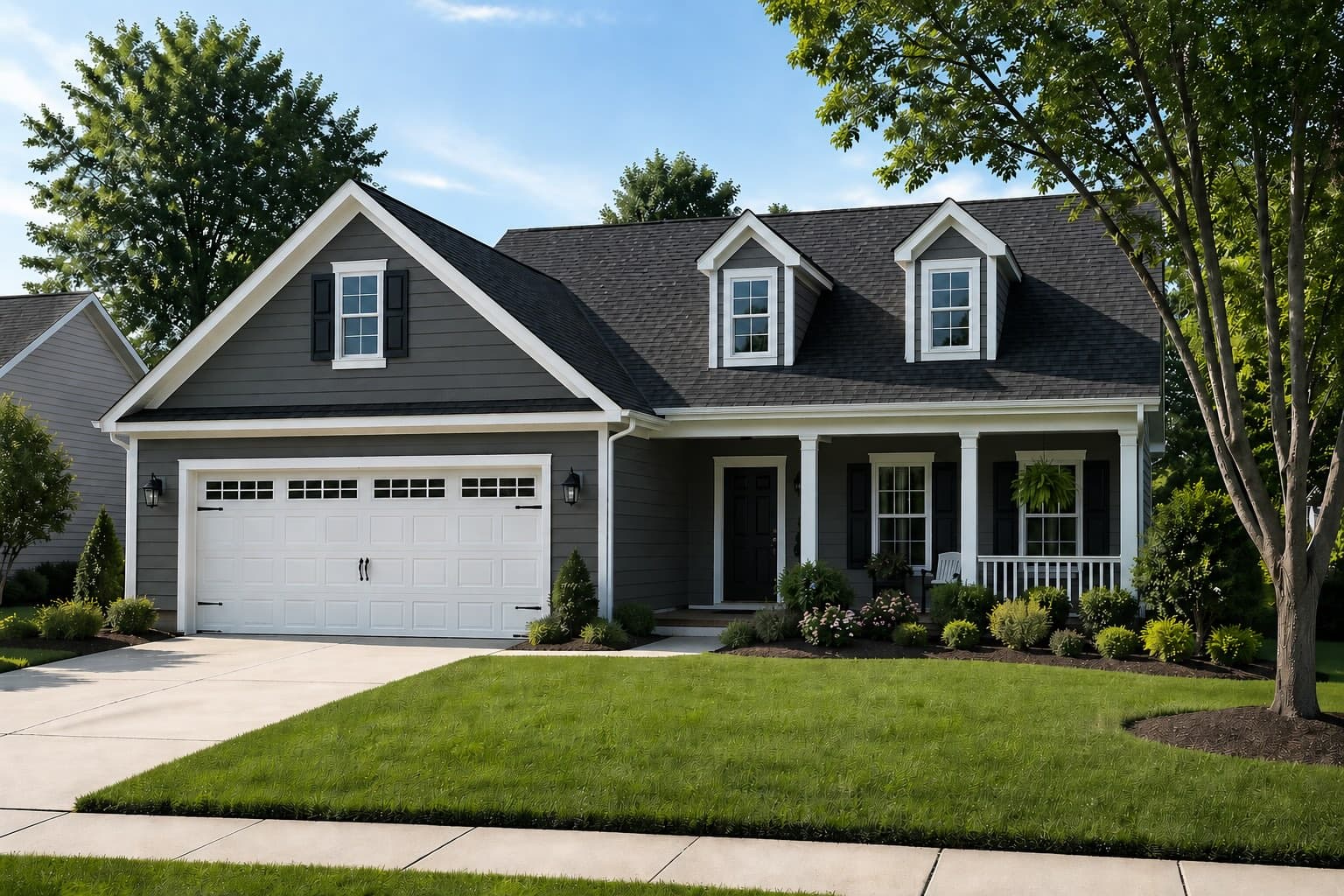 exterior scene painted graphite mist