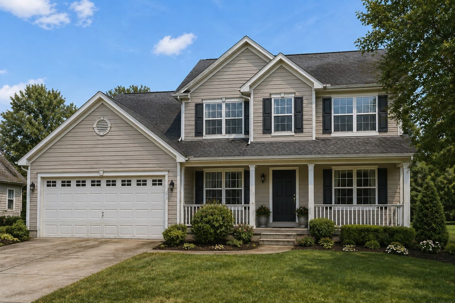 Room photo before paint visualization render