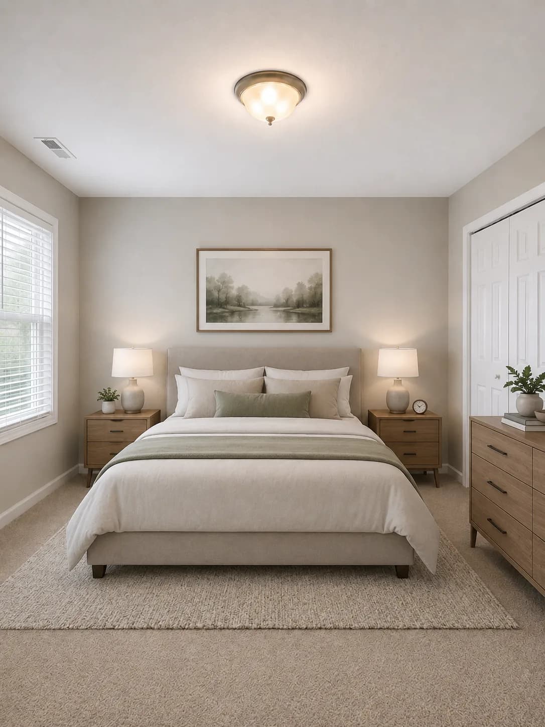 AI visualization of a virtually staged living space